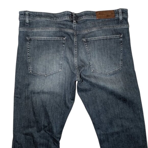 HUGO BOSS Dark Wash Rinse Slim Fit Stretch Straight Leg Jeans Pants 36/34 36x34 - Picture 4 of 7
